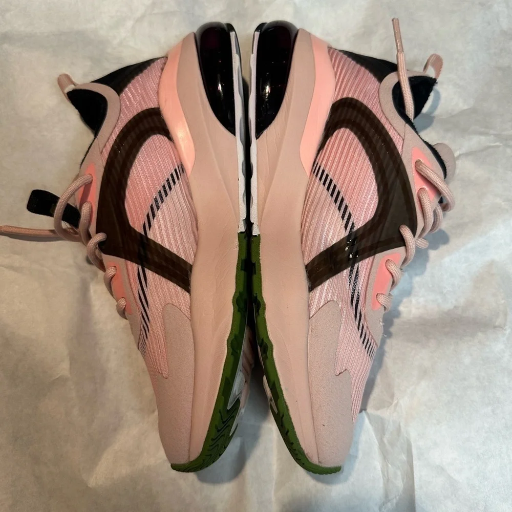 Fabletics Pink and Black Sneakers with Air Cushioning